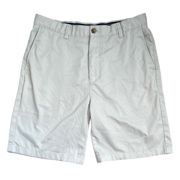 Vineyard‎ Vines Links Men's Ivory Shorts 9" Inseam 33" Waist - Picture 1 of 4